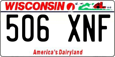 WI license plate 506XNF