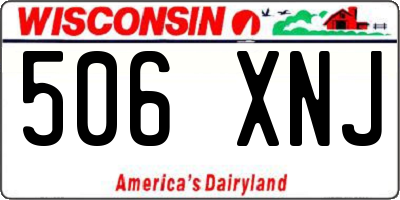 WI license plate 506XNJ