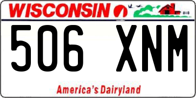 WI license plate 506XNM