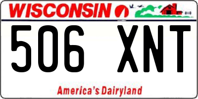 WI license plate 506XNT