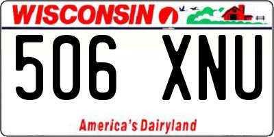 WI license plate 506XNU