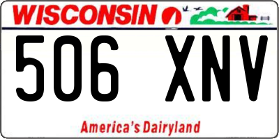 WI license plate 506XNV