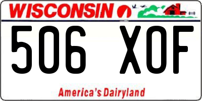 WI license plate 506XOF