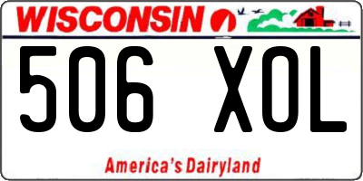 WI license plate 506XOL