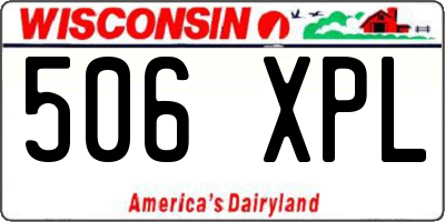 WI license plate 506XPL