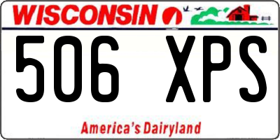WI license plate 506XPS