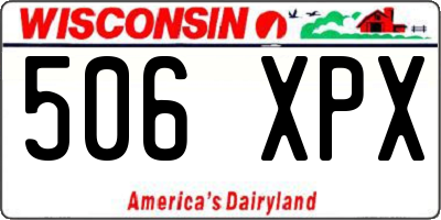 WI license plate 506XPX