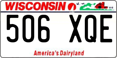 WI license plate 506XQE