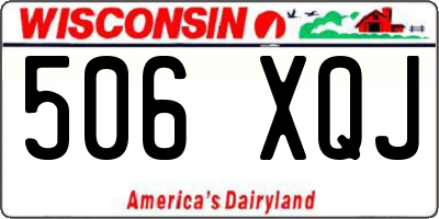 WI license plate 506XQJ