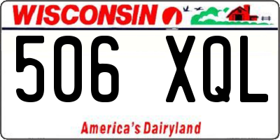 WI license plate 506XQL