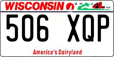 WI license plate 506XQP