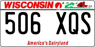 WI license plate 506XQS
