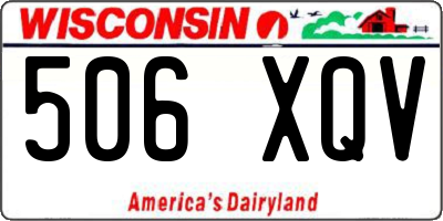 WI license plate 506XQV