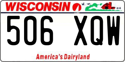 WI license plate 506XQW