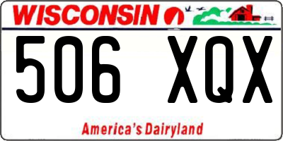 WI license plate 506XQX
