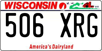 WI license plate 506XRG
