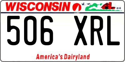 WI license plate 506XRL