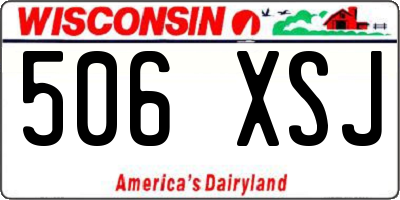 WI license plate 506XSJ