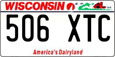WI license plate 506XTC