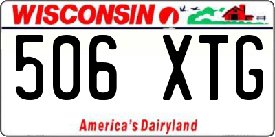 WI license plate 506XTG