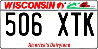 WI license plate 506XTK
