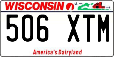 WI license plate 506XTM
