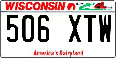 WI license plate 506XTW