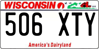 WI license plate 506XTY