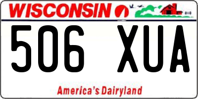WI license plate 506XUA