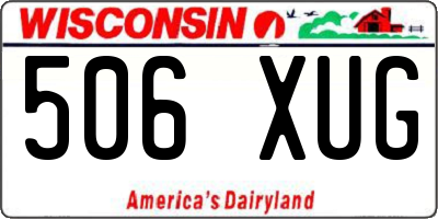 WI license plate 506XUG