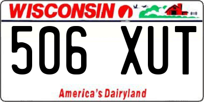 WI license plate 506XUT