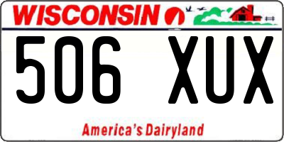 WI license plate 506XUX