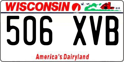 WI license plate 506XVB