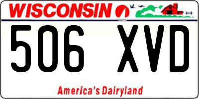 WI license plate 506XVD