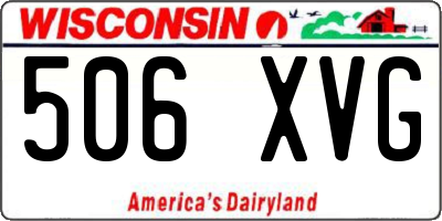 WI license plate 506XVG