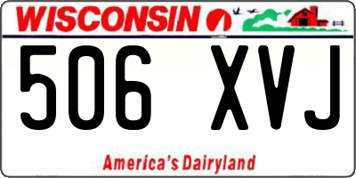 WI license plate 506XVJ