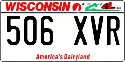 WI license plate 506XVR