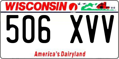 WI license plate 506XVV