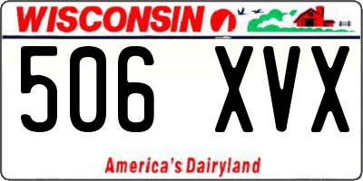 WI license plate 506XVX