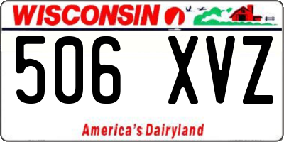 WI license plate 506XVZ