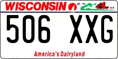 WI license plate 506XXG