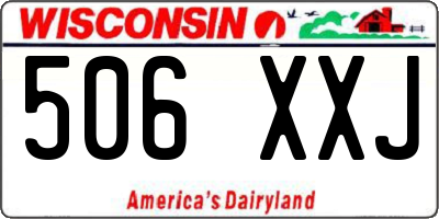 WI license plate 506XXJ