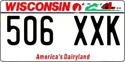 WI license plate 506XXK