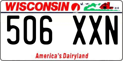 WI license plate 506XXN