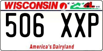 WI license plate 506XXP