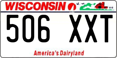 WI license plate 506XXT