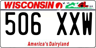 WI license plate 506XXW