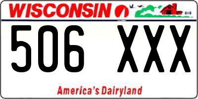 WI license plate 506XXX