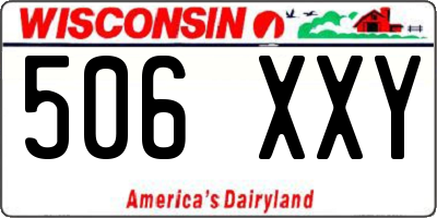 WI license plate 506XXY