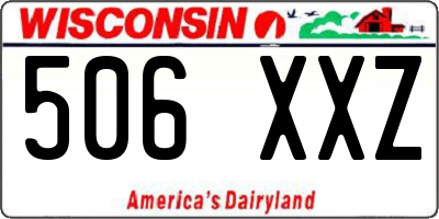 WI license plate 506XXZ